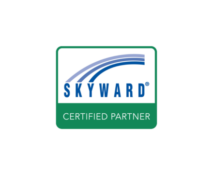 Skyward Certified Partner logo featuring the Skyward name with curved lines above and the words ‘Certified Partner’ below